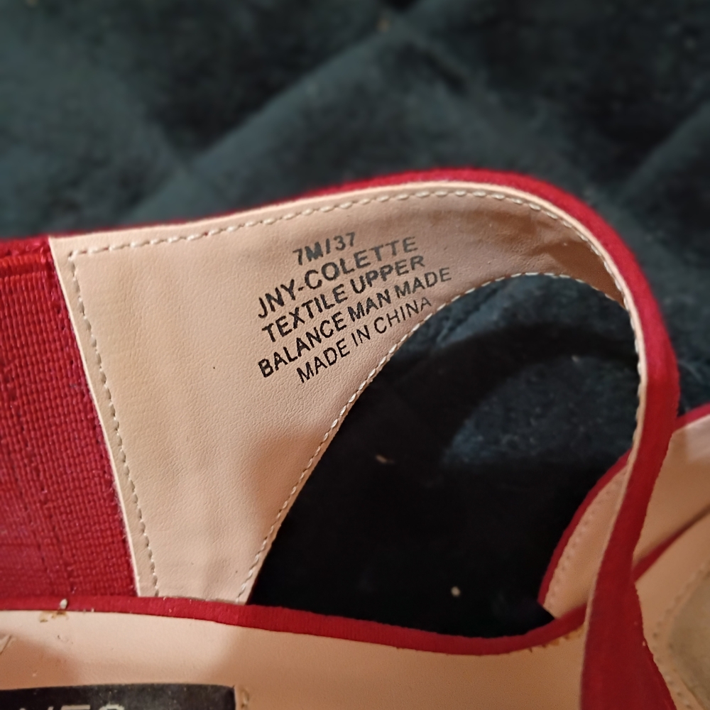 Jones New York Red Suede Heels - Picture 5 of 5